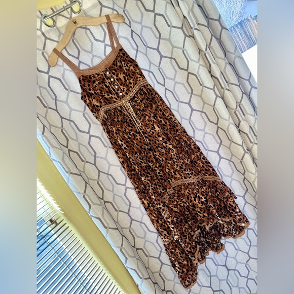 NWT Spell & the Gypsy Collective Tan Saphari Unicorn Tears Sundress - Picture 8 of 17